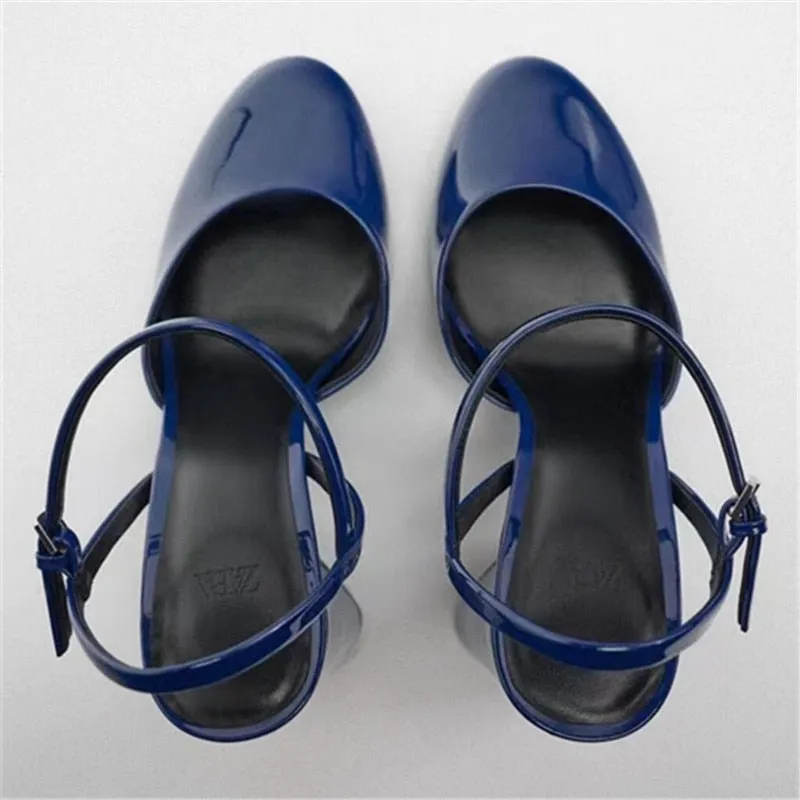 Advbridge Pumps Shoes Woman Fashion Chunky Block Heel Pumps Shoes Marry Jane Sweet Fashion 2023 Brand New High Heeled Buckle Strap Spring