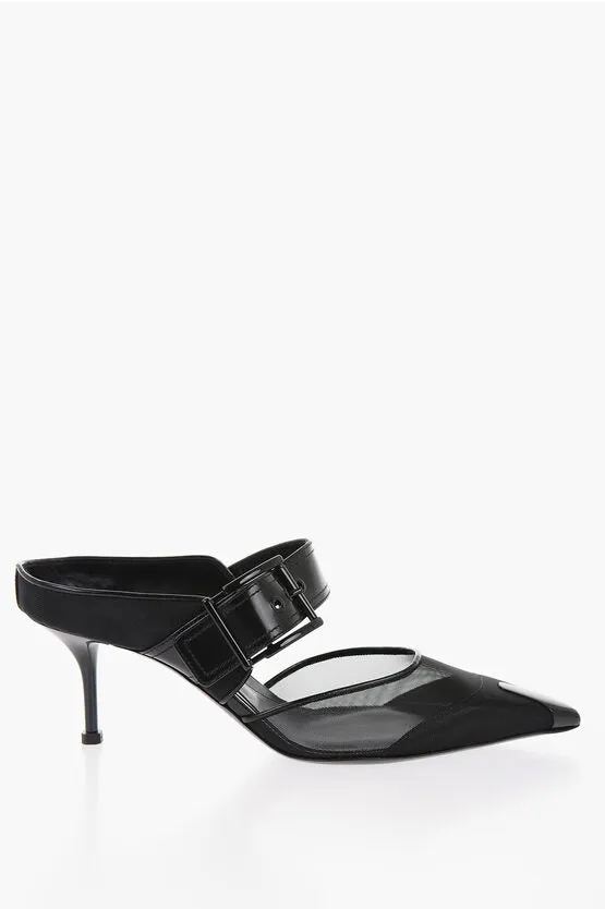 Alexander McQueen Mesh Pointed Pumps Heel