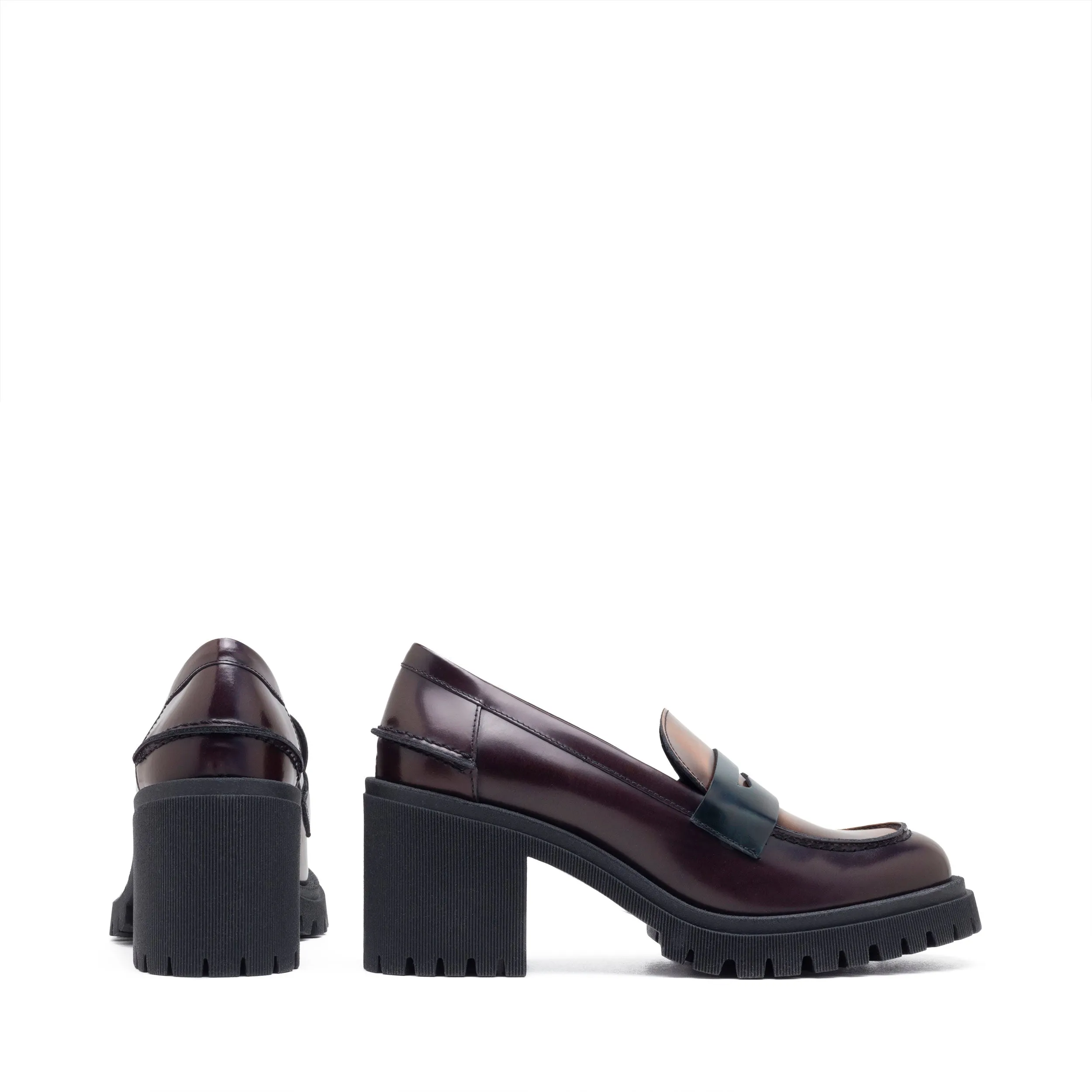ALICE BLOCK HEEL MOCASSIN
