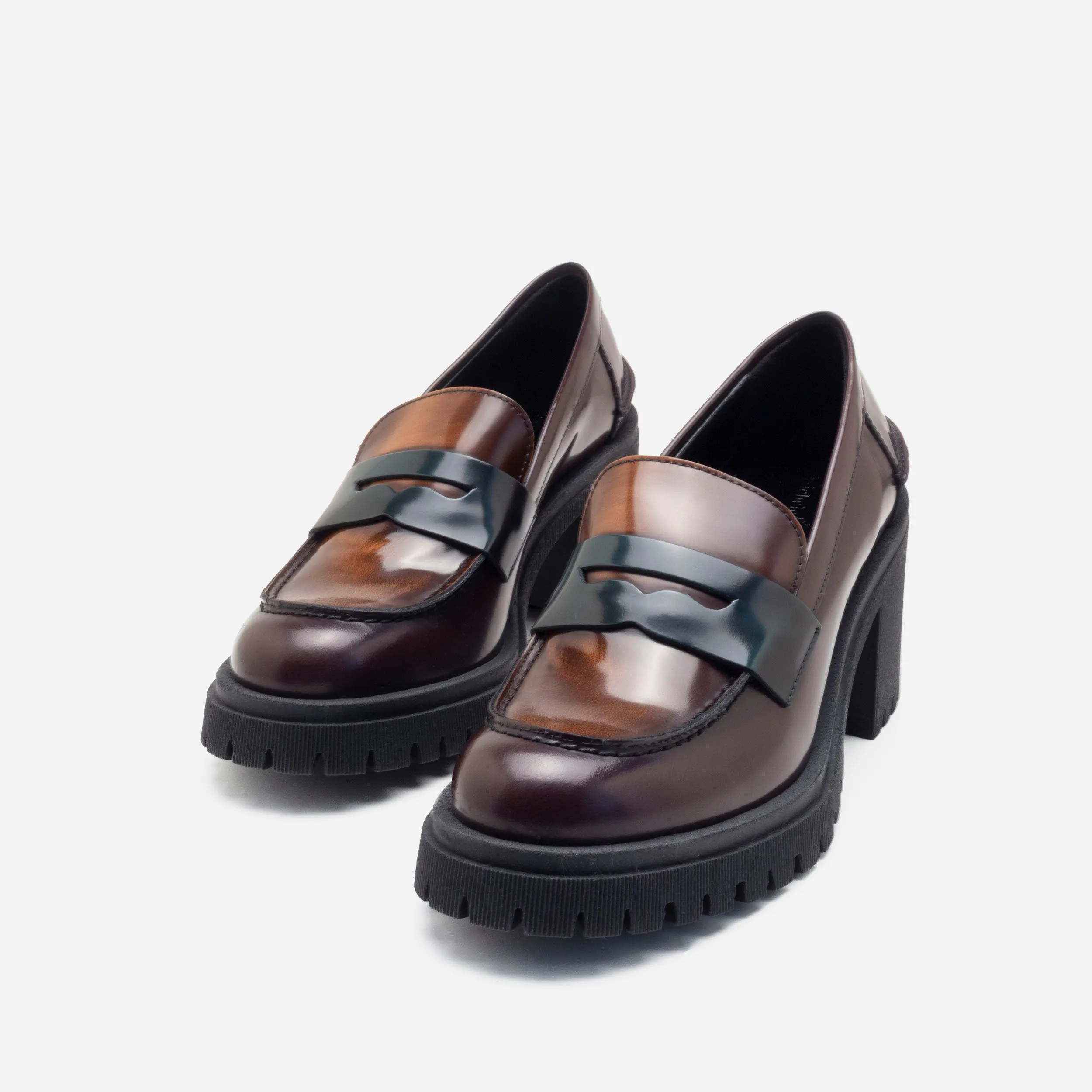 ALICE BLOCK HEEL MOCASSIN