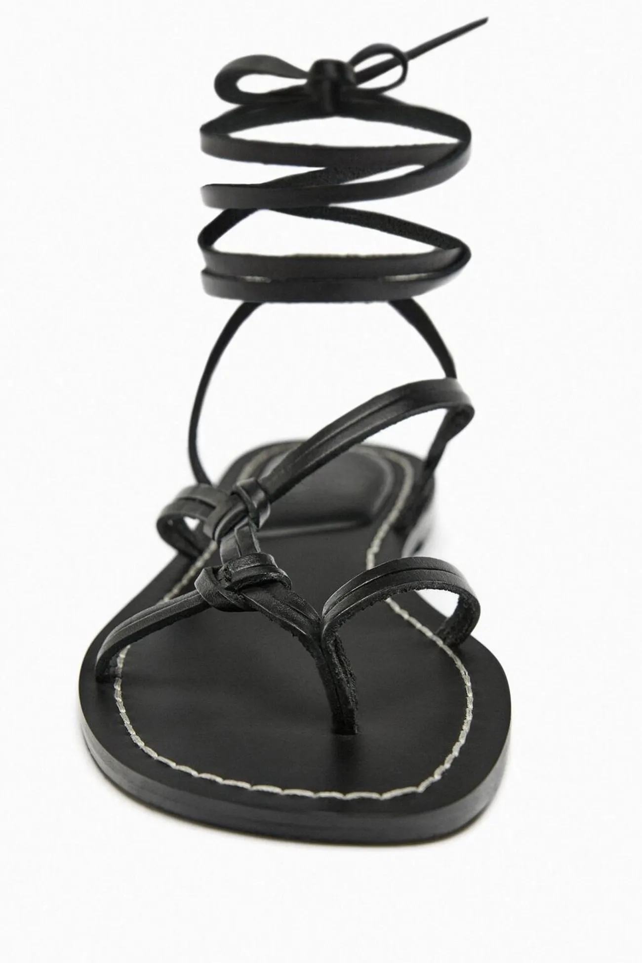 Amozae-Solid Strappy Flat Roman Sandals