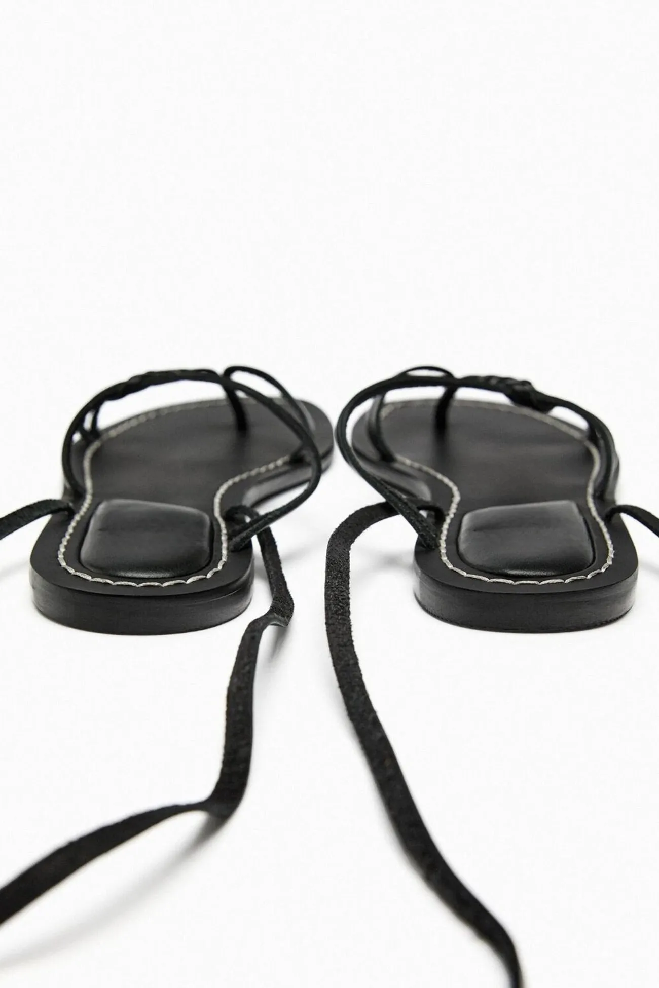 Amozae-Solid Strappy Flat Roman Sandals
