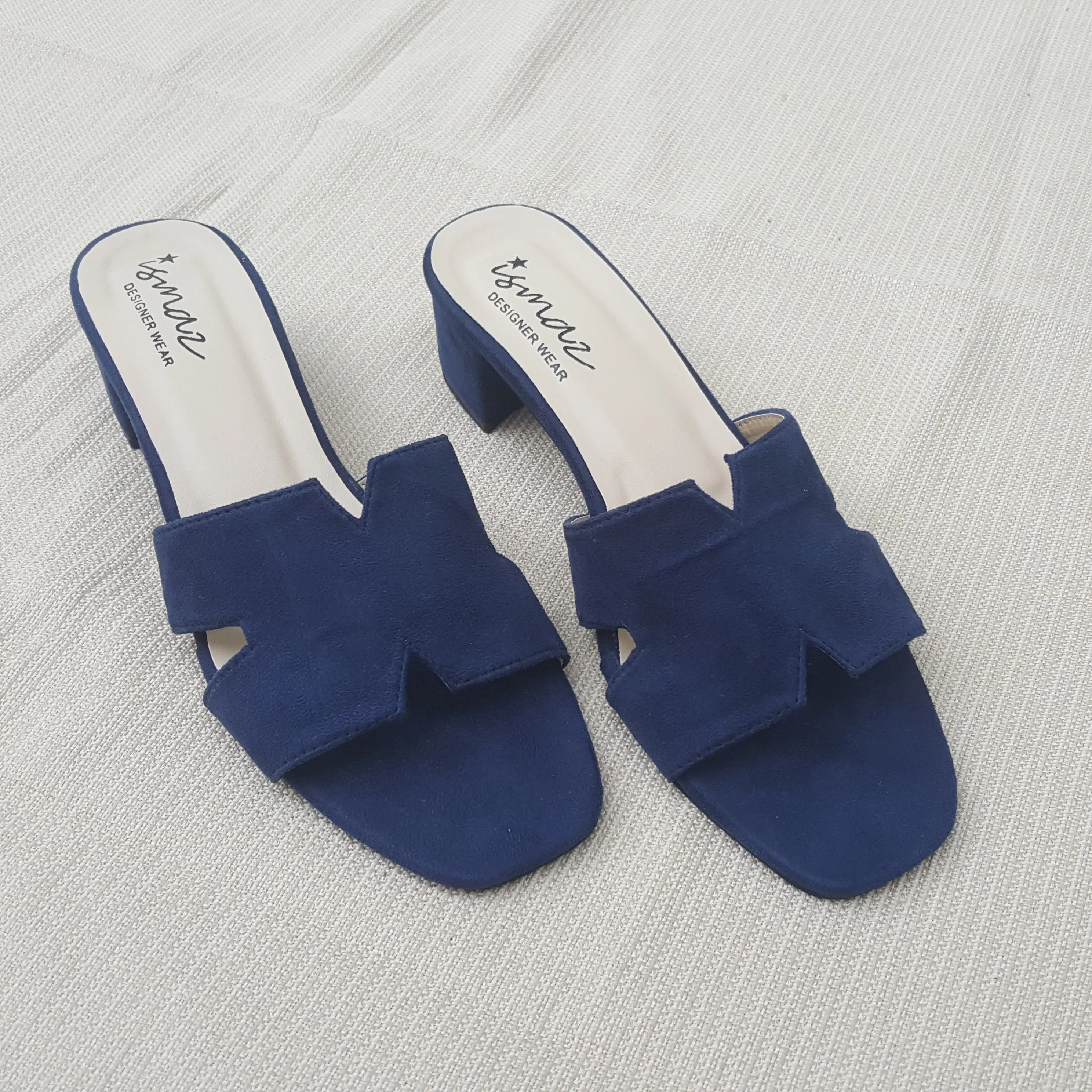 Block Heel Slippers