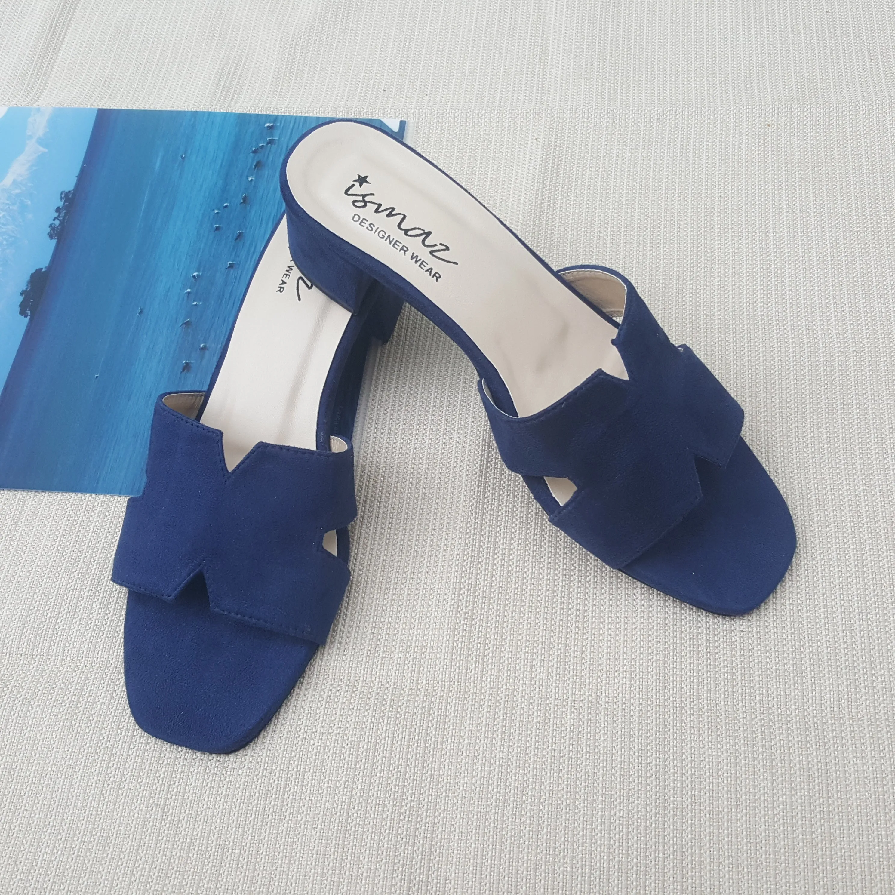 Block Heel Slippers
