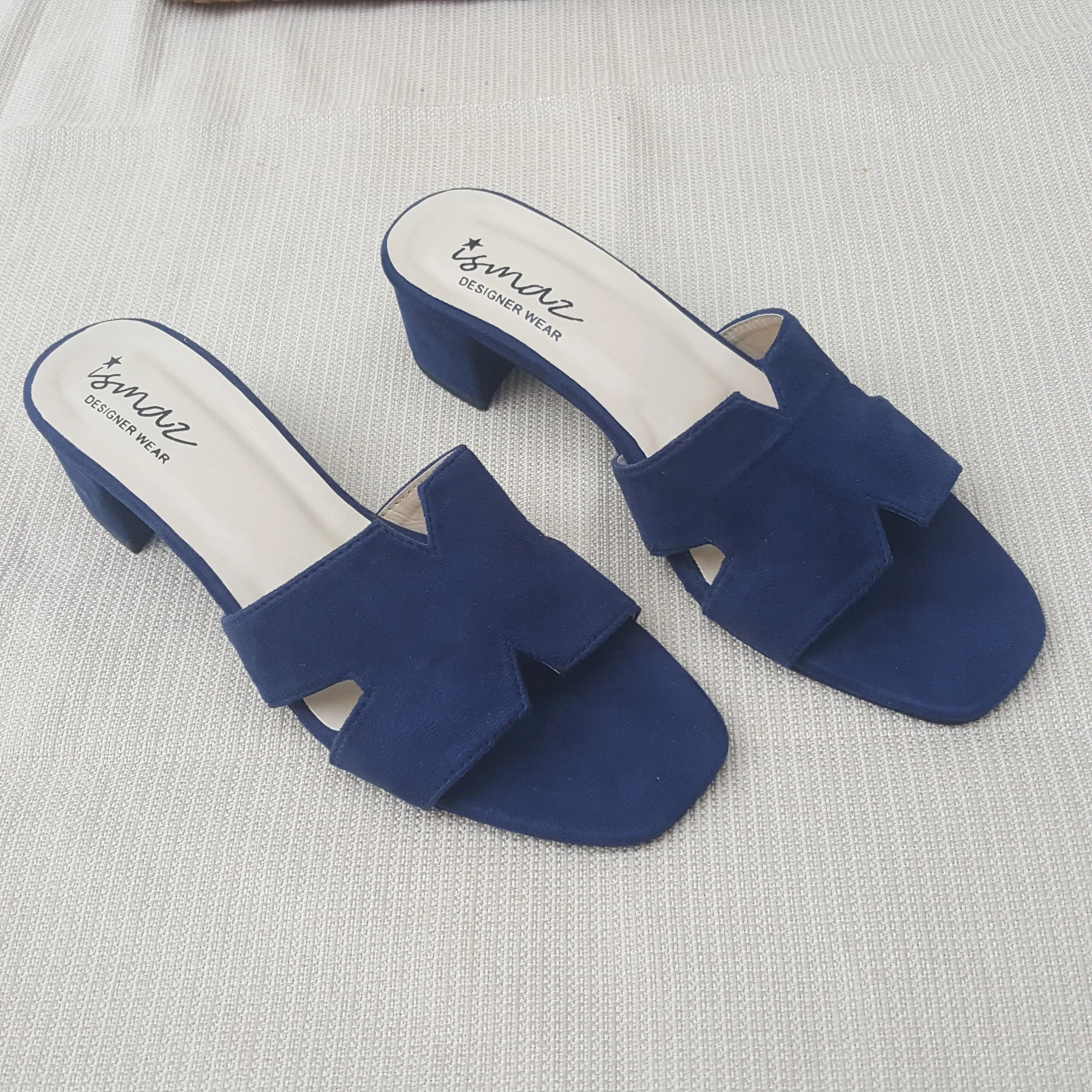 Block Heel Slippers