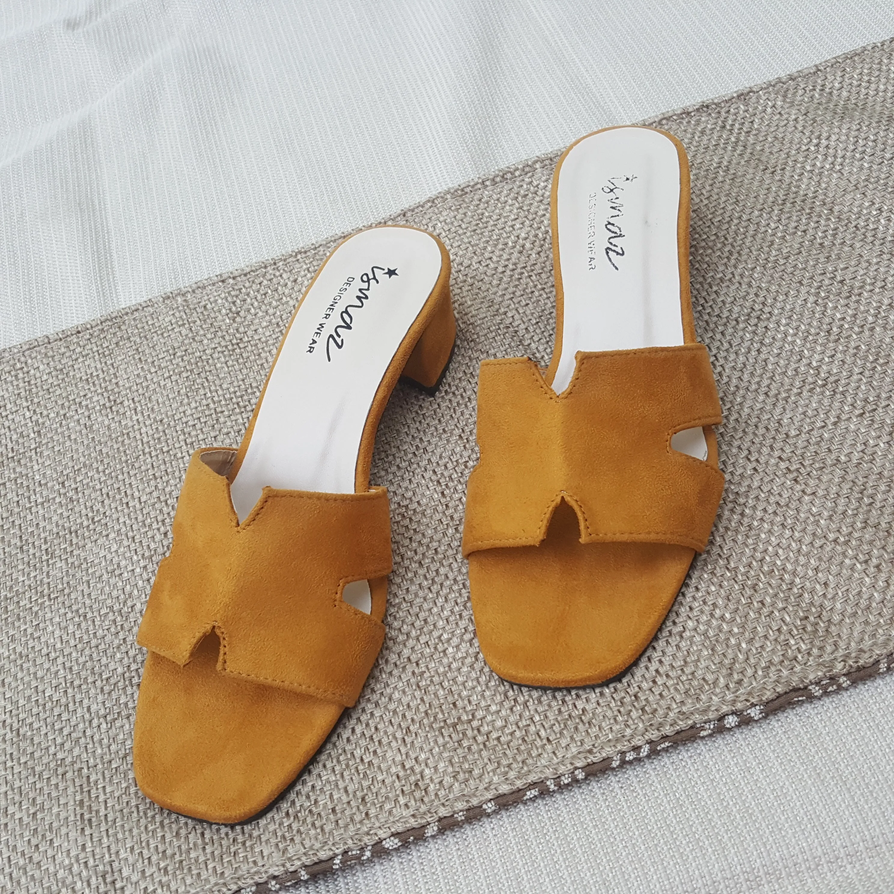 Block Heel Slippers