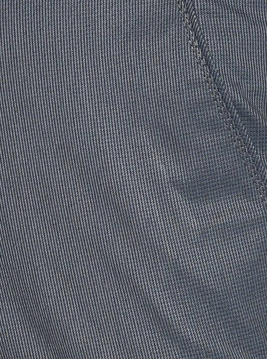 Blue Solid Super Slim Fit Formal Trouser | JadeBlue Youth