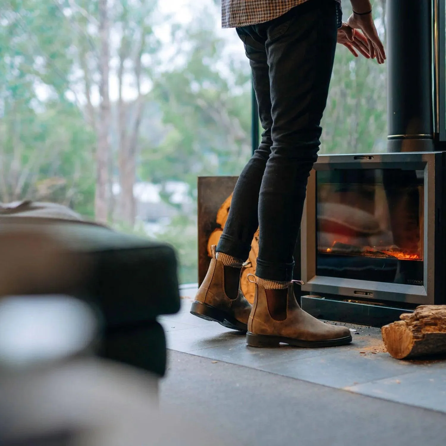BLUNDSTONE DRESS RUSTIC BROWN