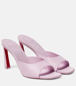 Condorra Christian Louboutin leather mules, metallic