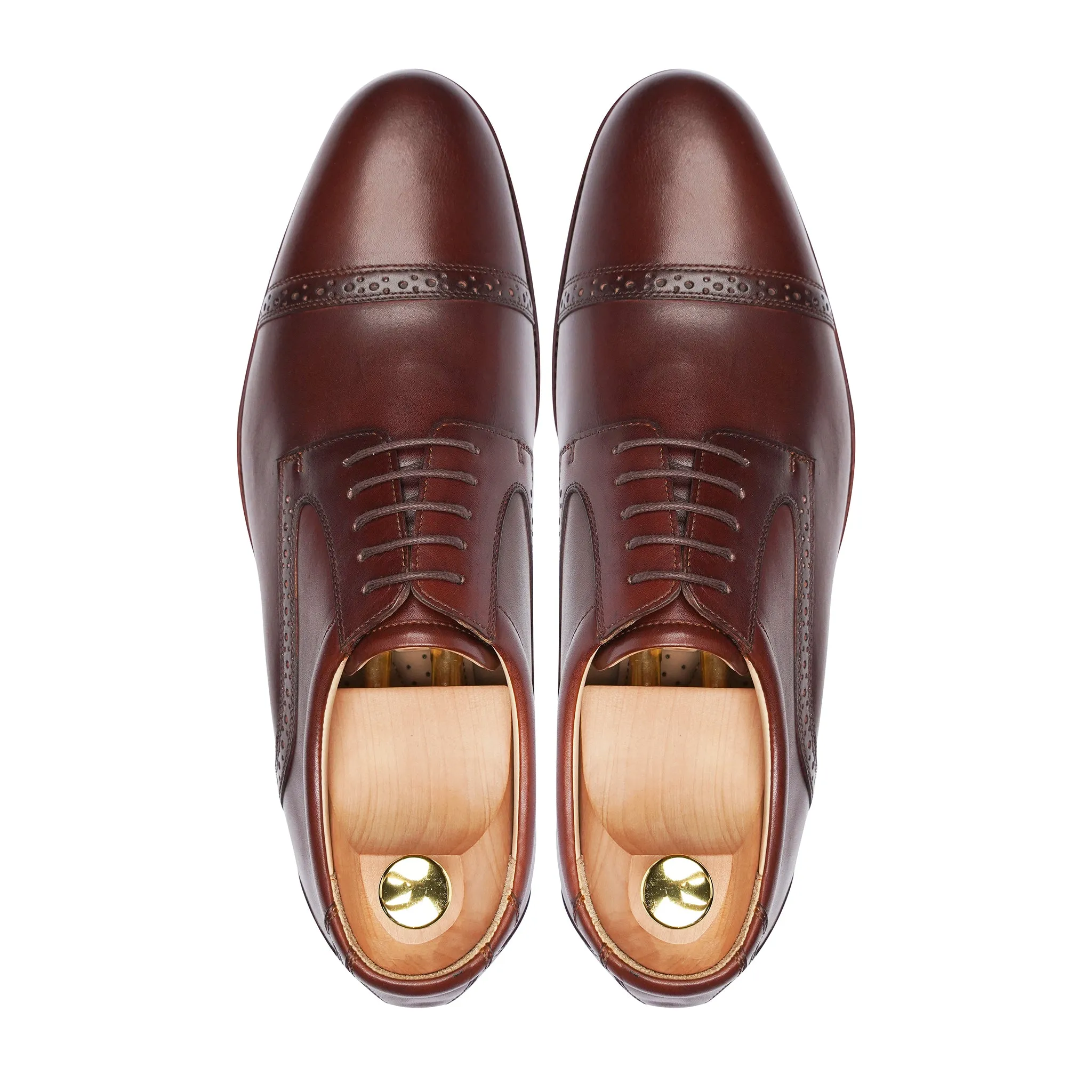 Crispin - Men's Oxblood Calf Leather Derby