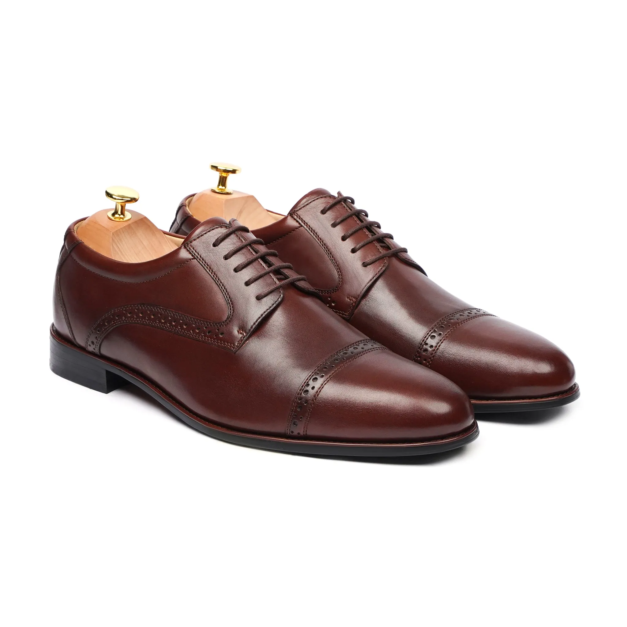 Crispin - Men's Oxblood Calf Leather Derby