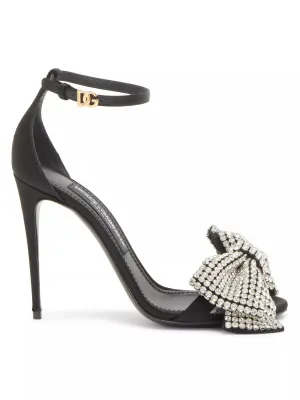 Dolce & Gabbana Crystal Bow Sandal