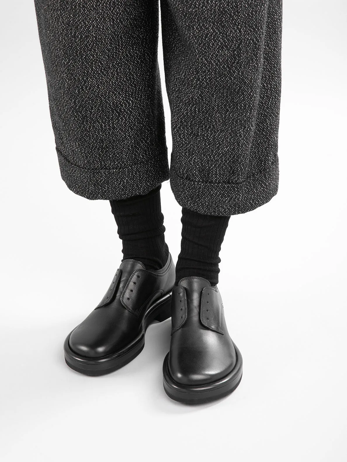 ERA 011 - Black Leather Derby Shoes