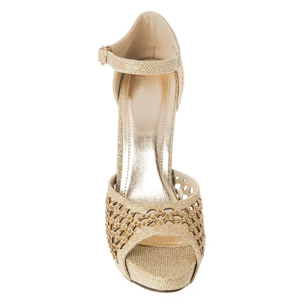 High Heel Open Toe Platform Ankle Strap Sandal