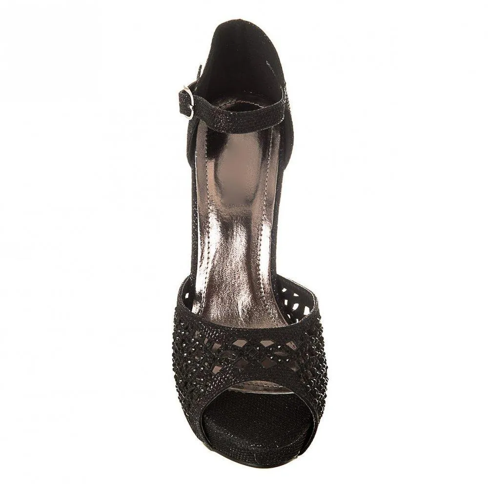 High Heel Open Toe Platform Ankle Strap Sandal