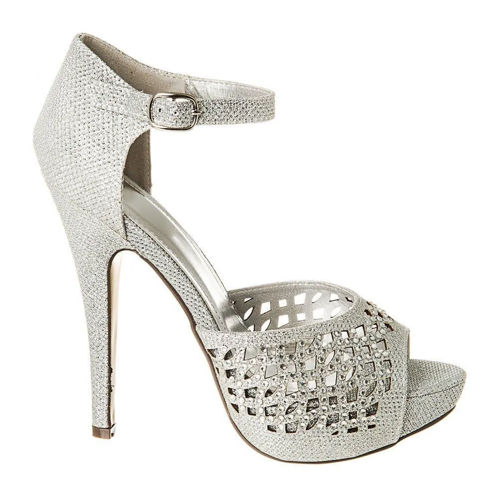 High Heel Open Toe Platform Ankle Strap Sandal