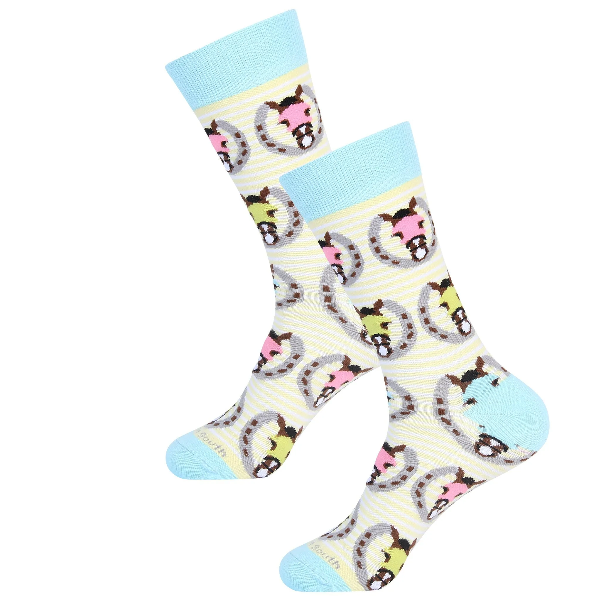 Horseshoe And Horse Head Sock
