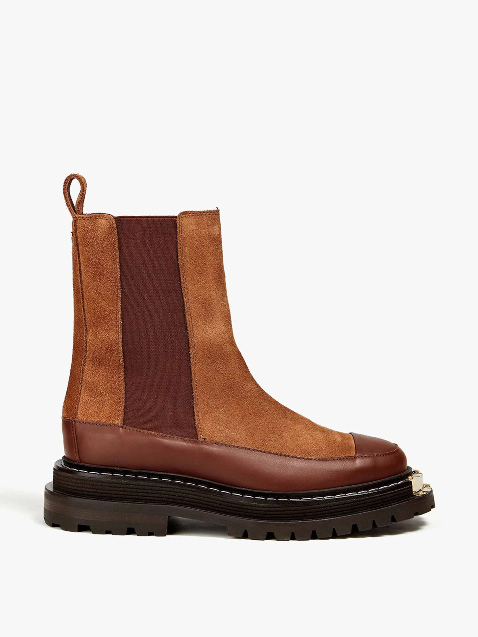 Liam suede and leather Chelsea boots