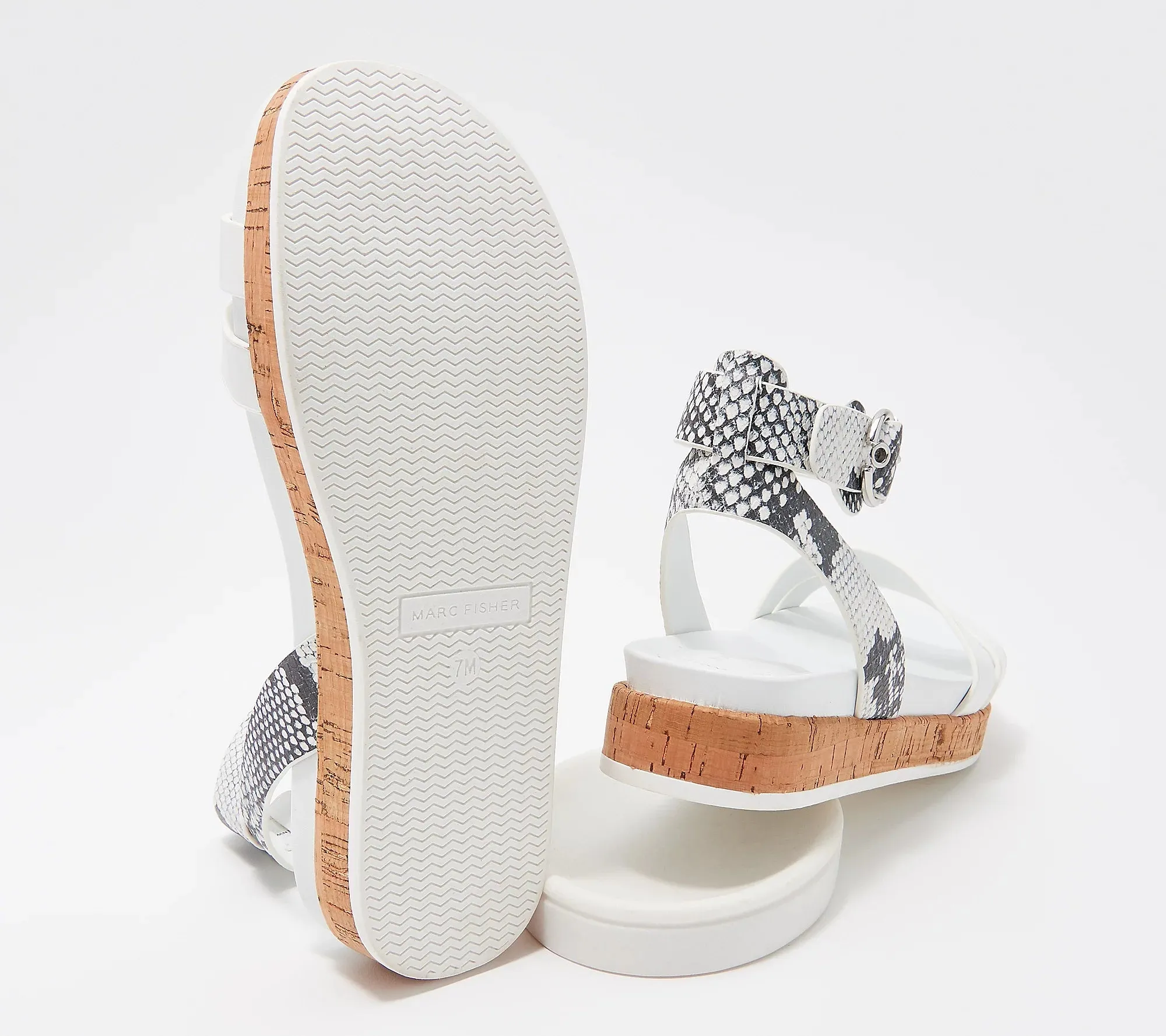 Marc Fisher Multi-Strap Sandals - Verily Metallic Multi ,8 Medium