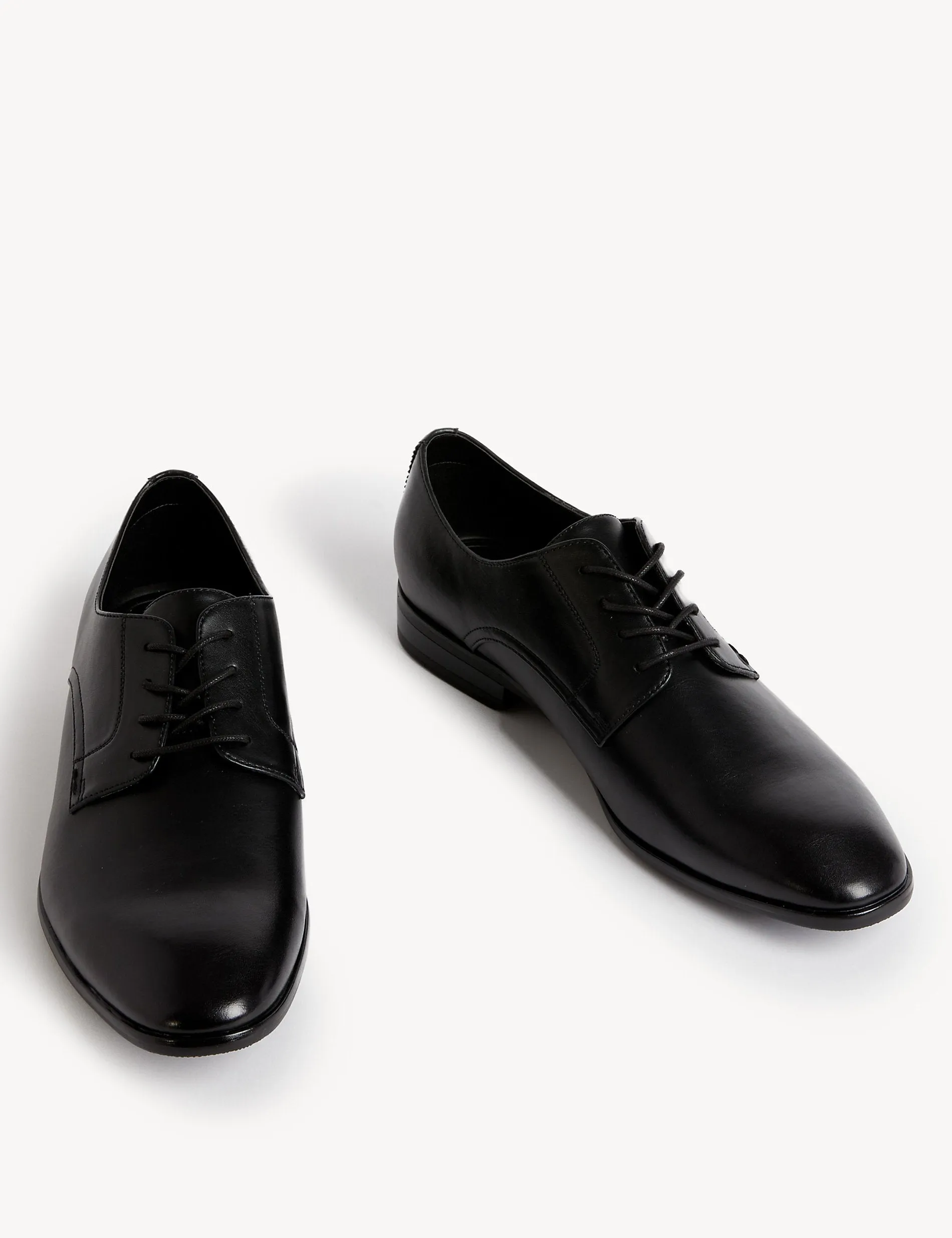 Marks & Spencer Lace-Up Derby Shoes, Black