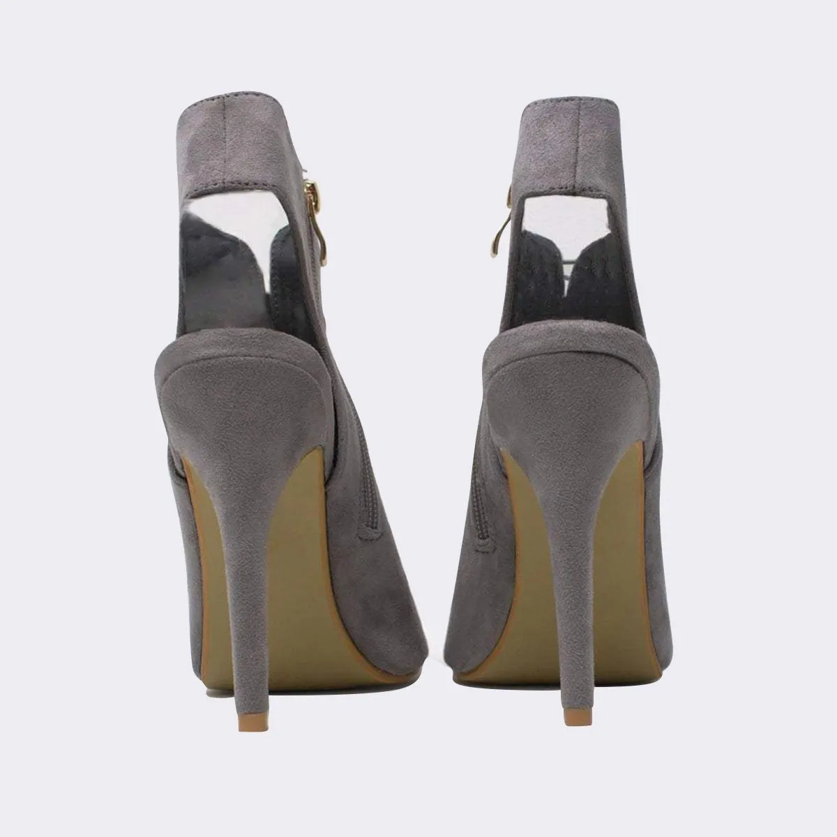 Marshella Cut Out Lace Detail Ankle Boot