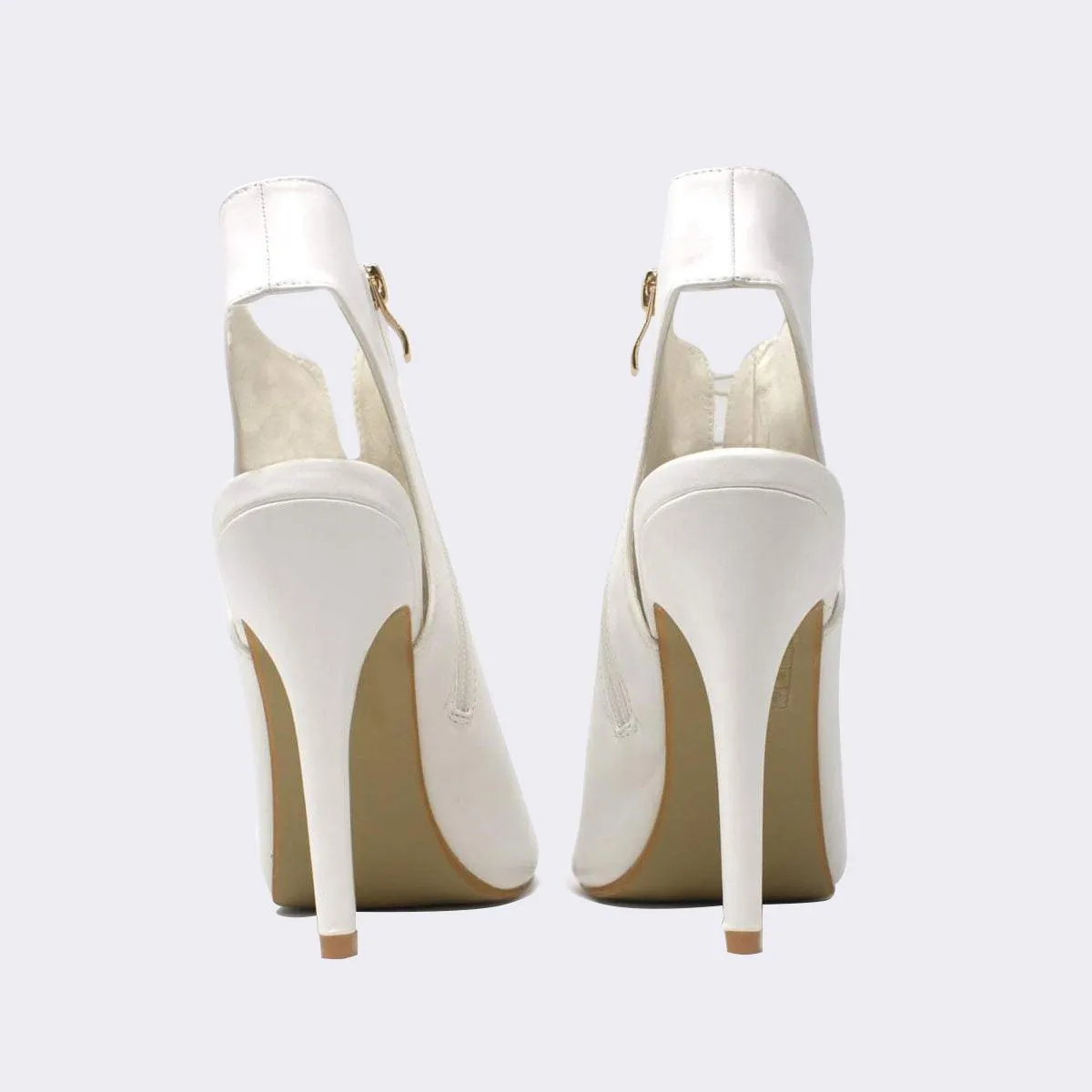 Marshella Cut Out Lace Detail Ankle Boot