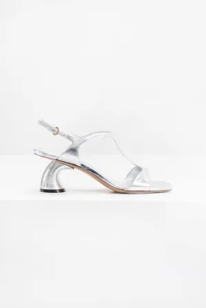 Metallic Sandal, Silver