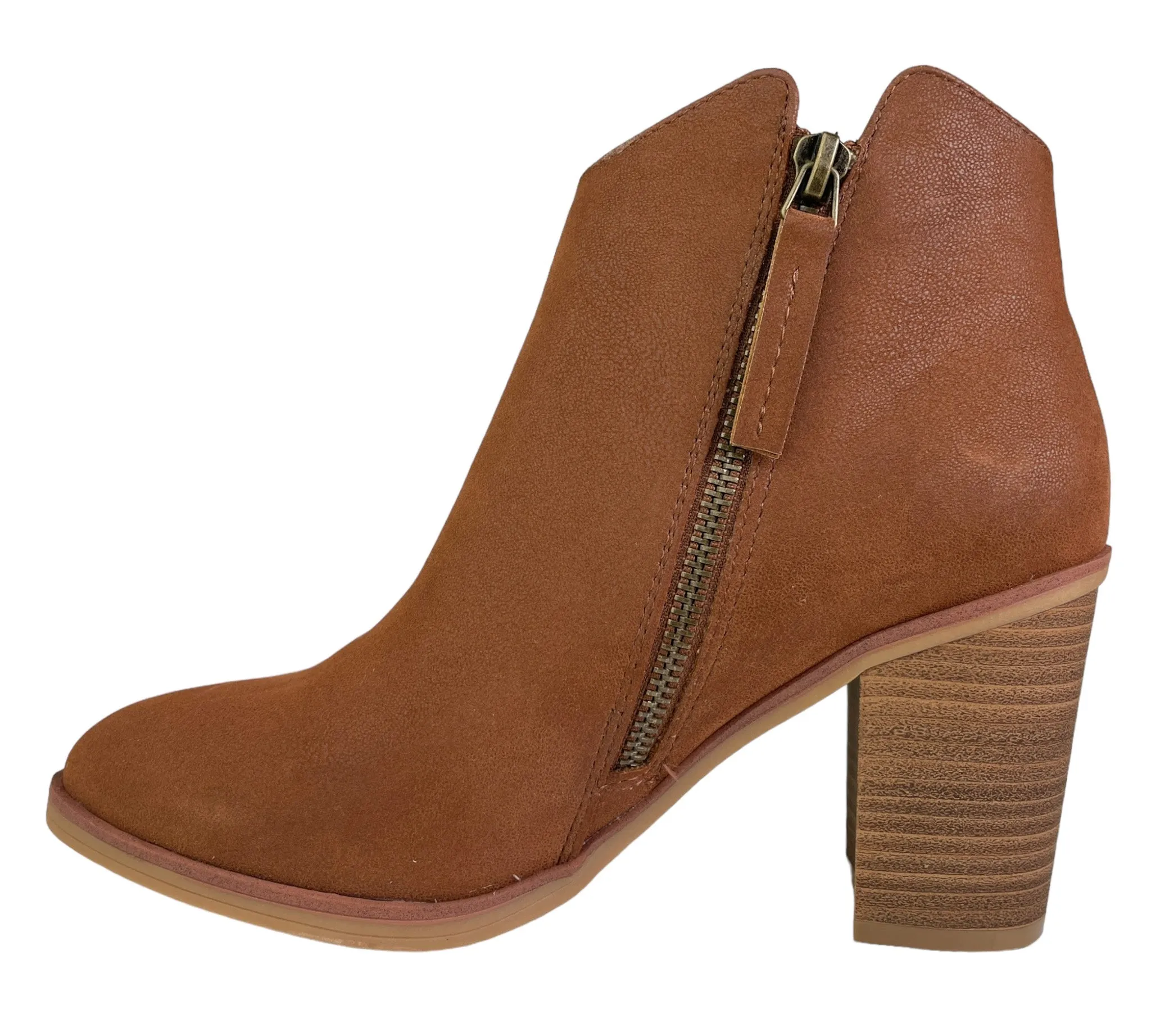 Mia Patton Bootie in Cognac