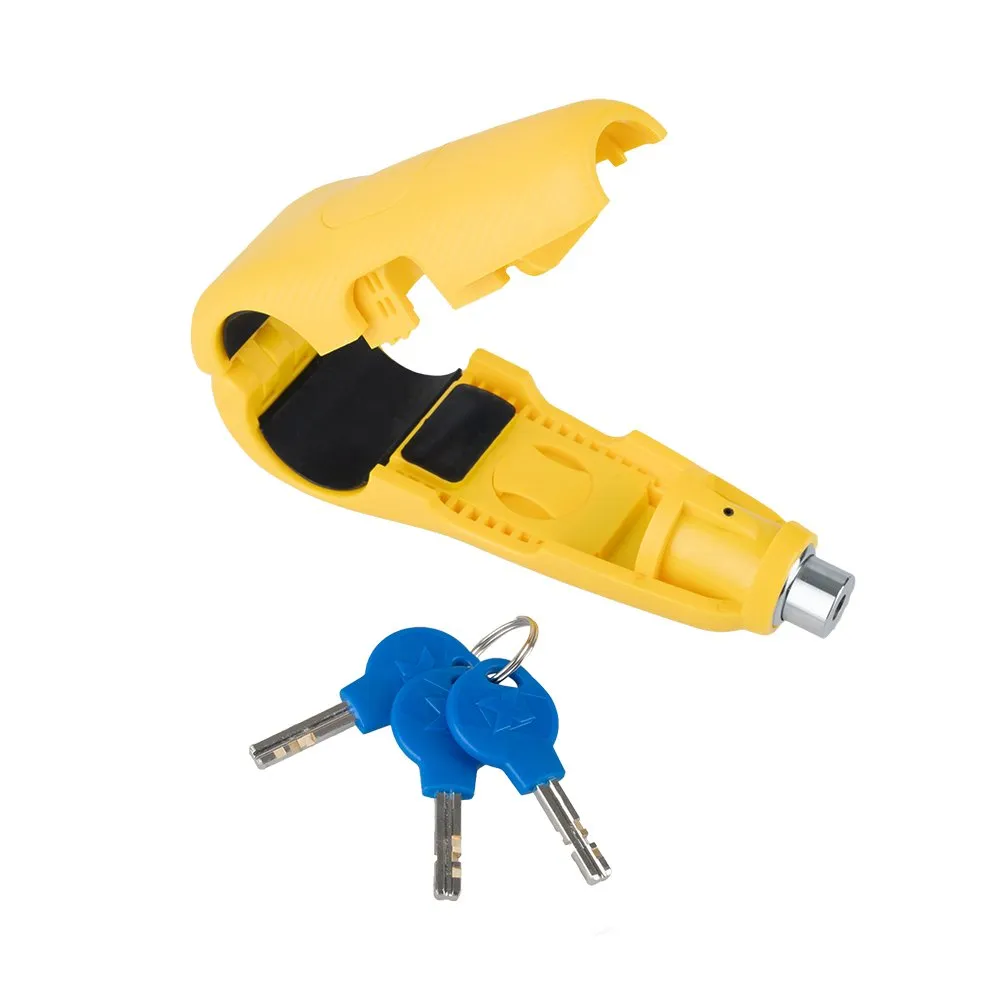 Oxford Lever Lock Alarm Yellow Motorcycle Security