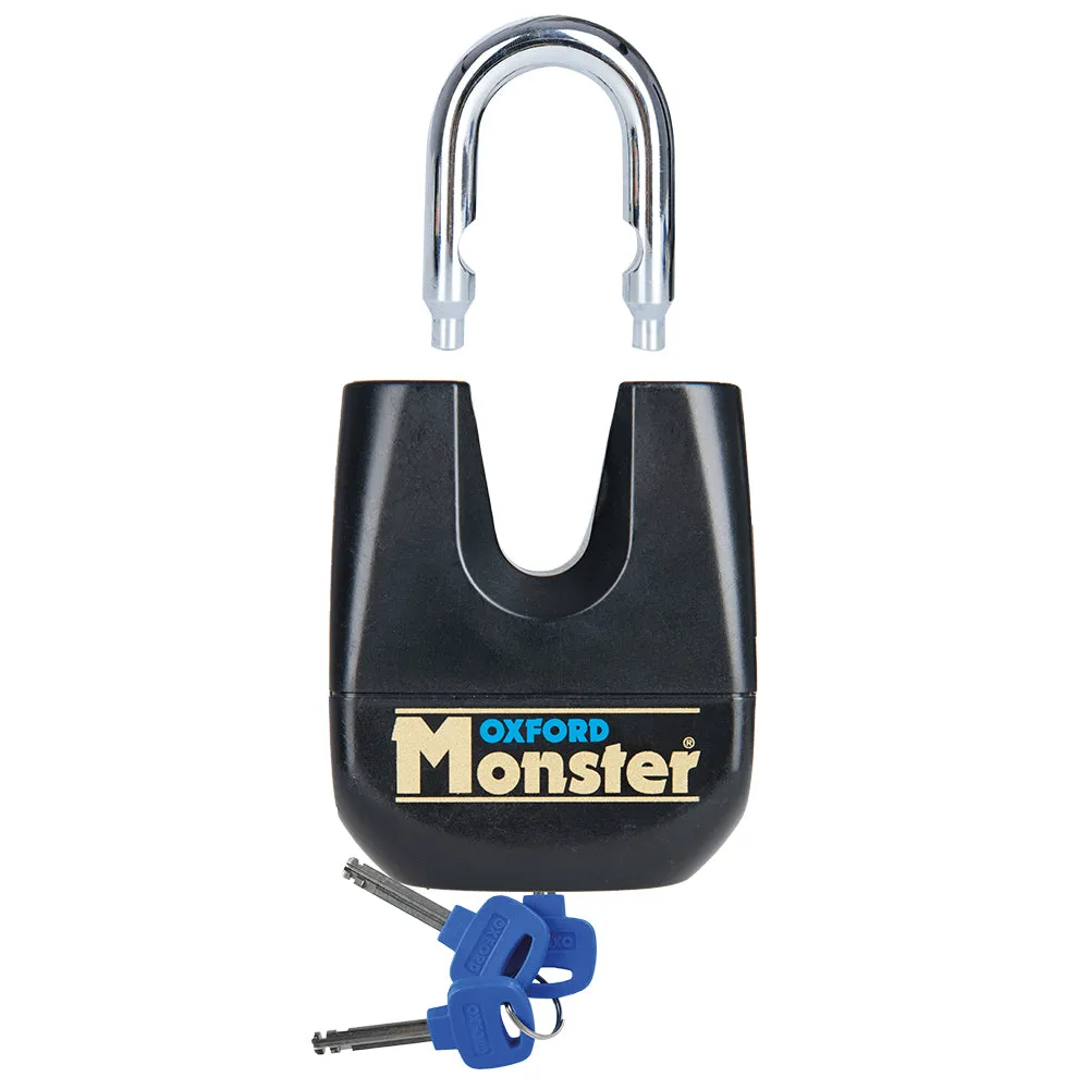 Oxford Monster 11mm Padlock Black High Security Motorcycle