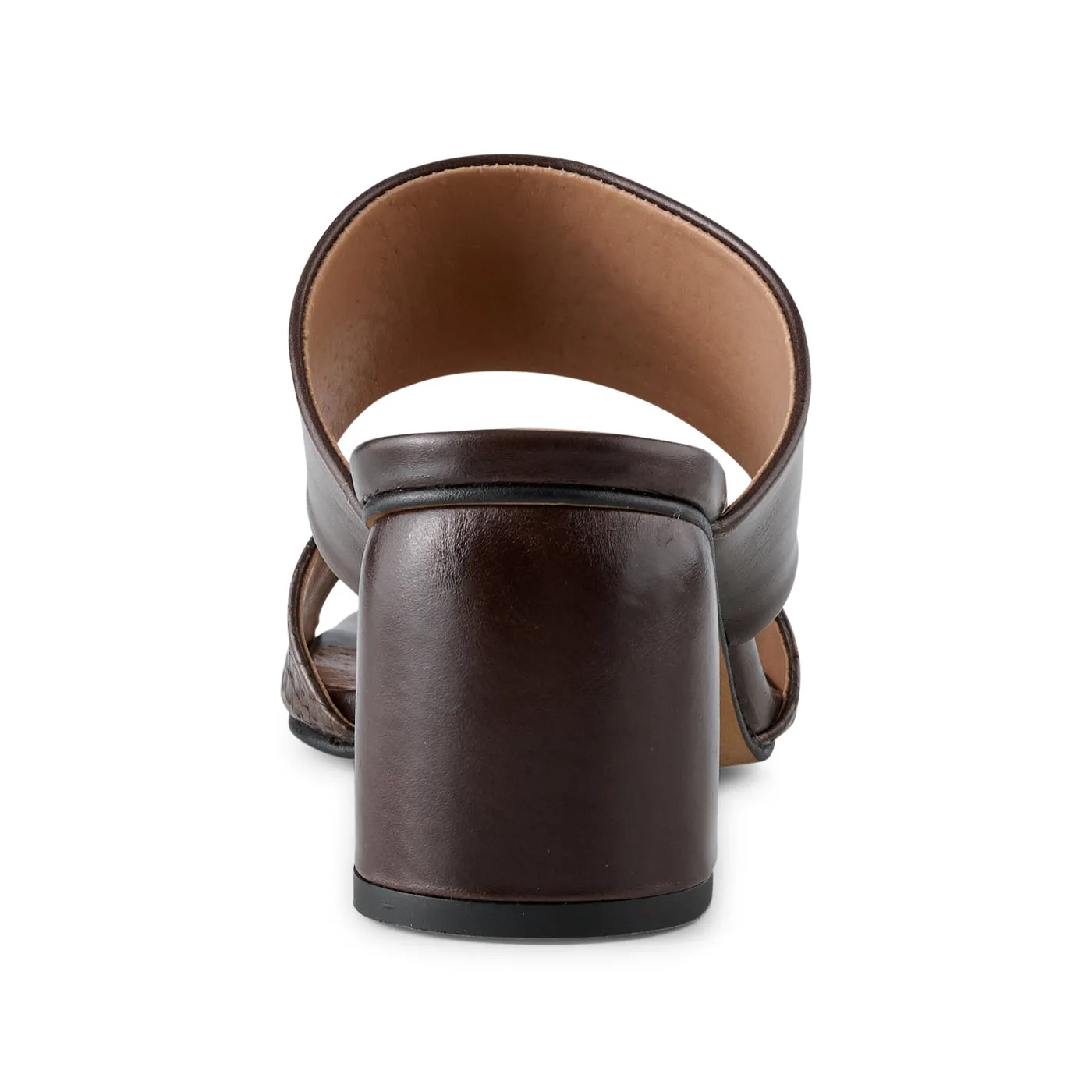 Runa mule fishleather - BROWN FISH MIX
