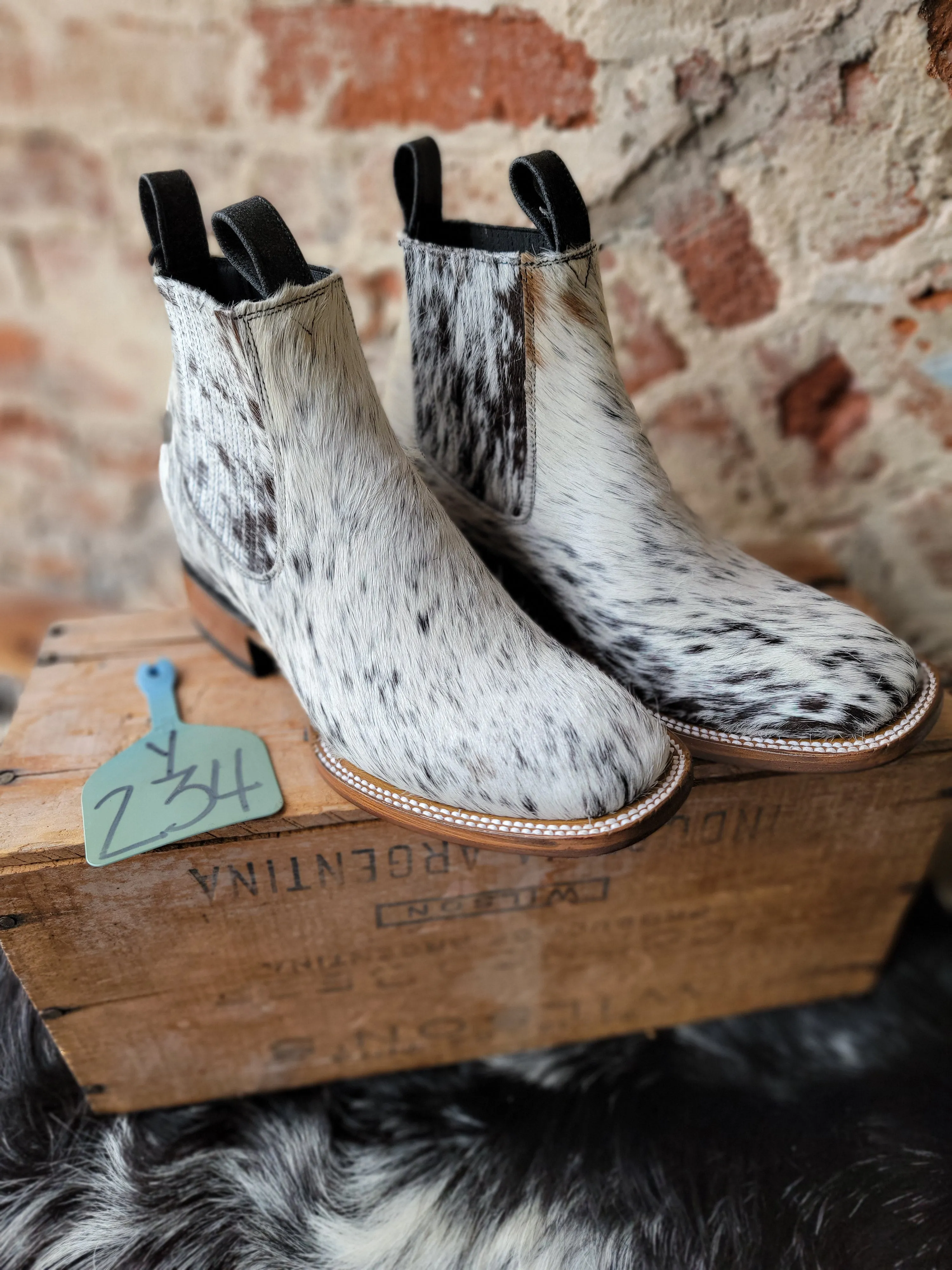 Stiefeld Lowen Hair-On-Hide Ankle Booties  ✙ON SALE NOW: 50% OFF✙