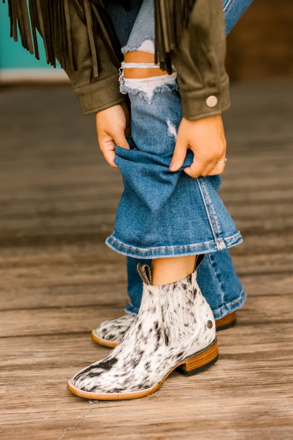 Stiefeld Lowen Hair-On-Hide Ankle Booties  ✙ON SALE NOW: 50% OFF✙