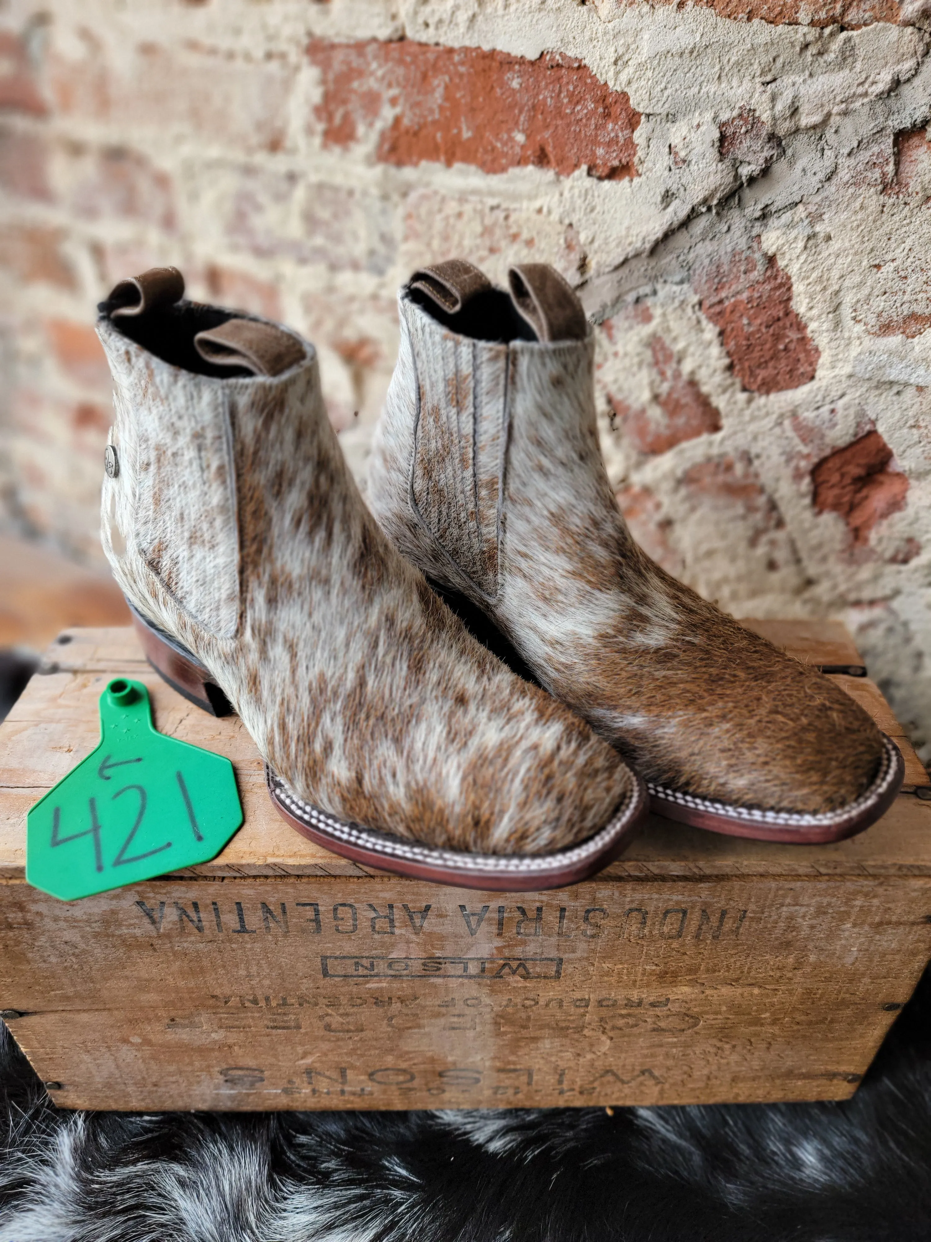 Stiefeld Lowen Hair-On-Hide Ankle Booties  ✙ON SALE NOW: 50% OFF✙