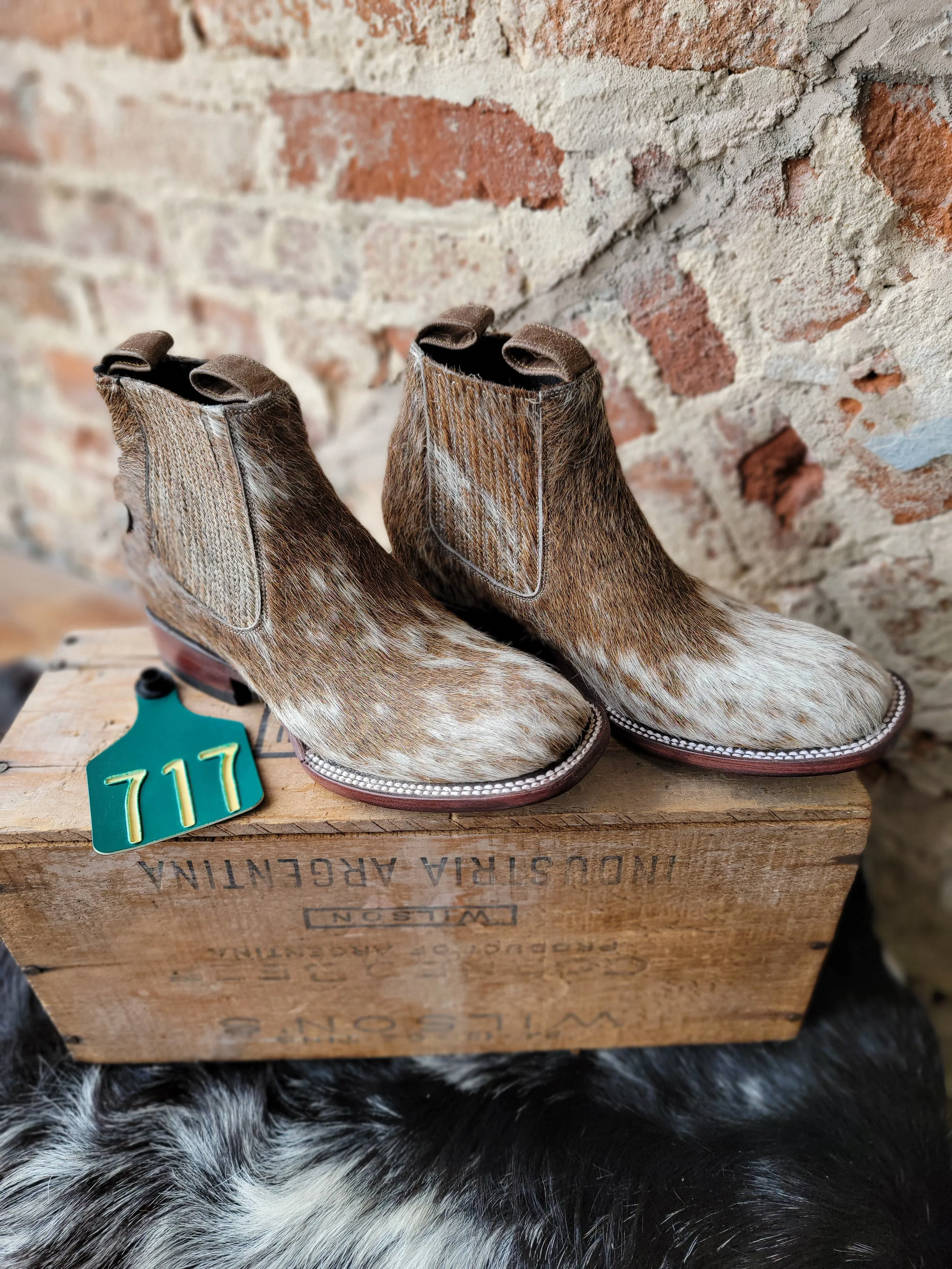 Stiefeld Lowen Hair-On-Hide Ankle Booties  ✙ON SALE NOW: 50% OFF✙