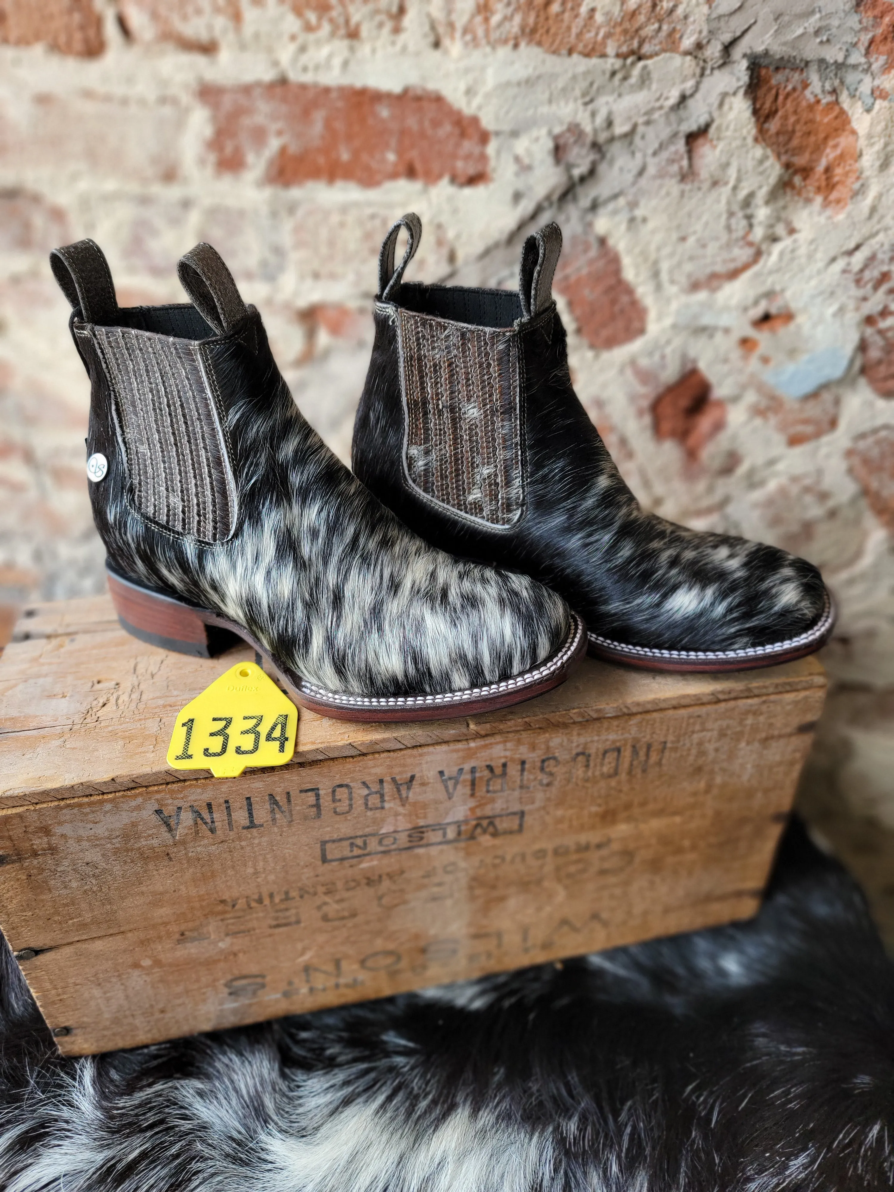 Stiefeld Lowen Hair-On-Hide Ankle Booties  ✙ON SALE NOW: 50% OFF✙