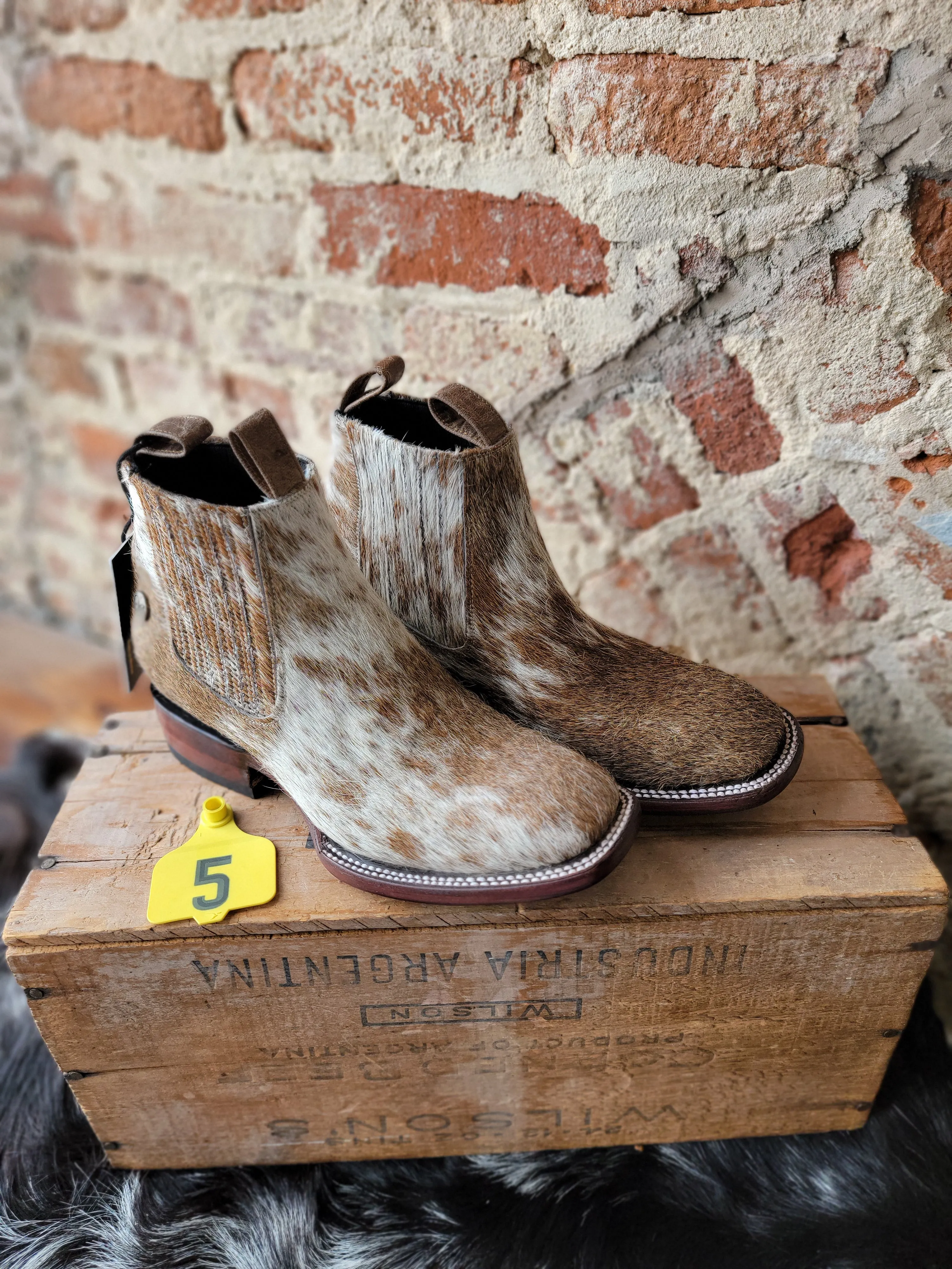 Stiefeld Lowen Hair-On-Hide Ankle Booties  ✙ON SALE NOW: 50% OFF✙