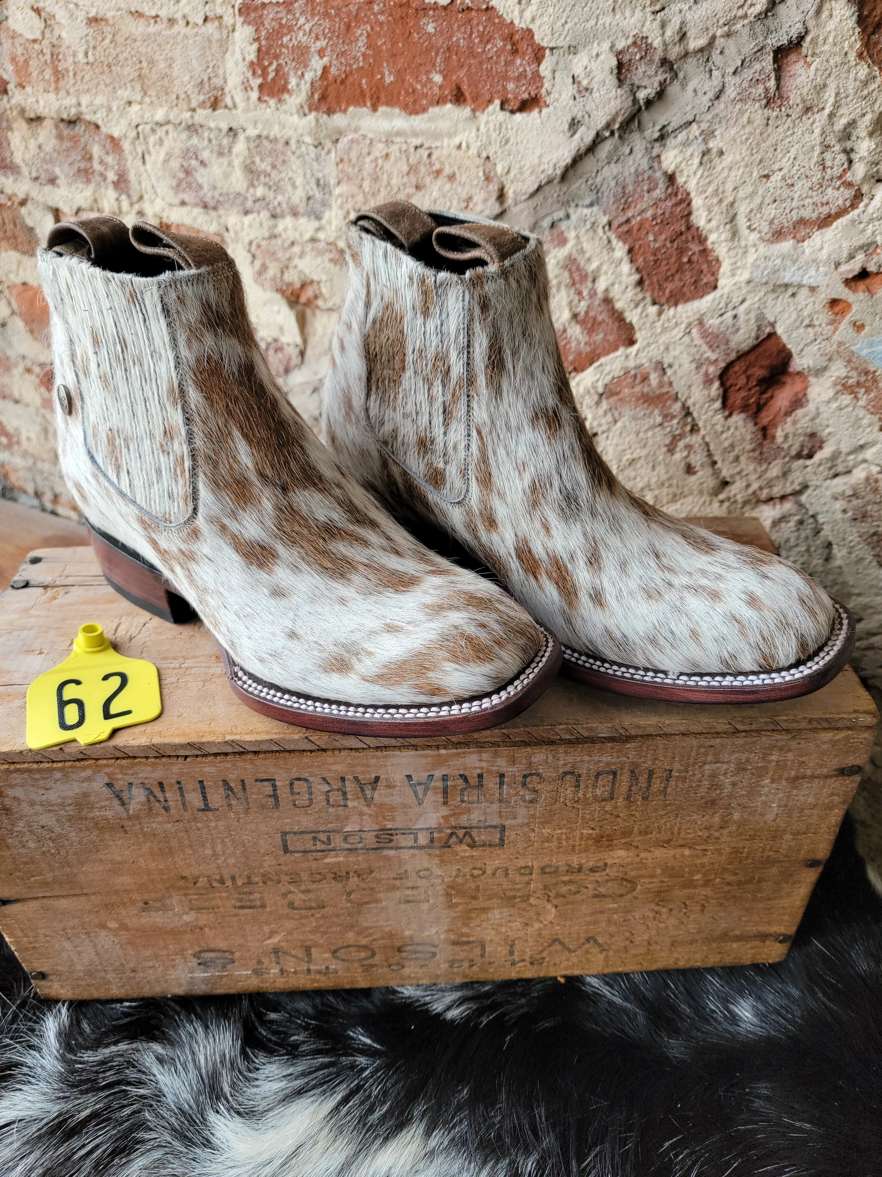 Stiefeld Lowen Hair-On-Hide Ankle Booties  ✙ON SALE NOW: 50% OFF✙