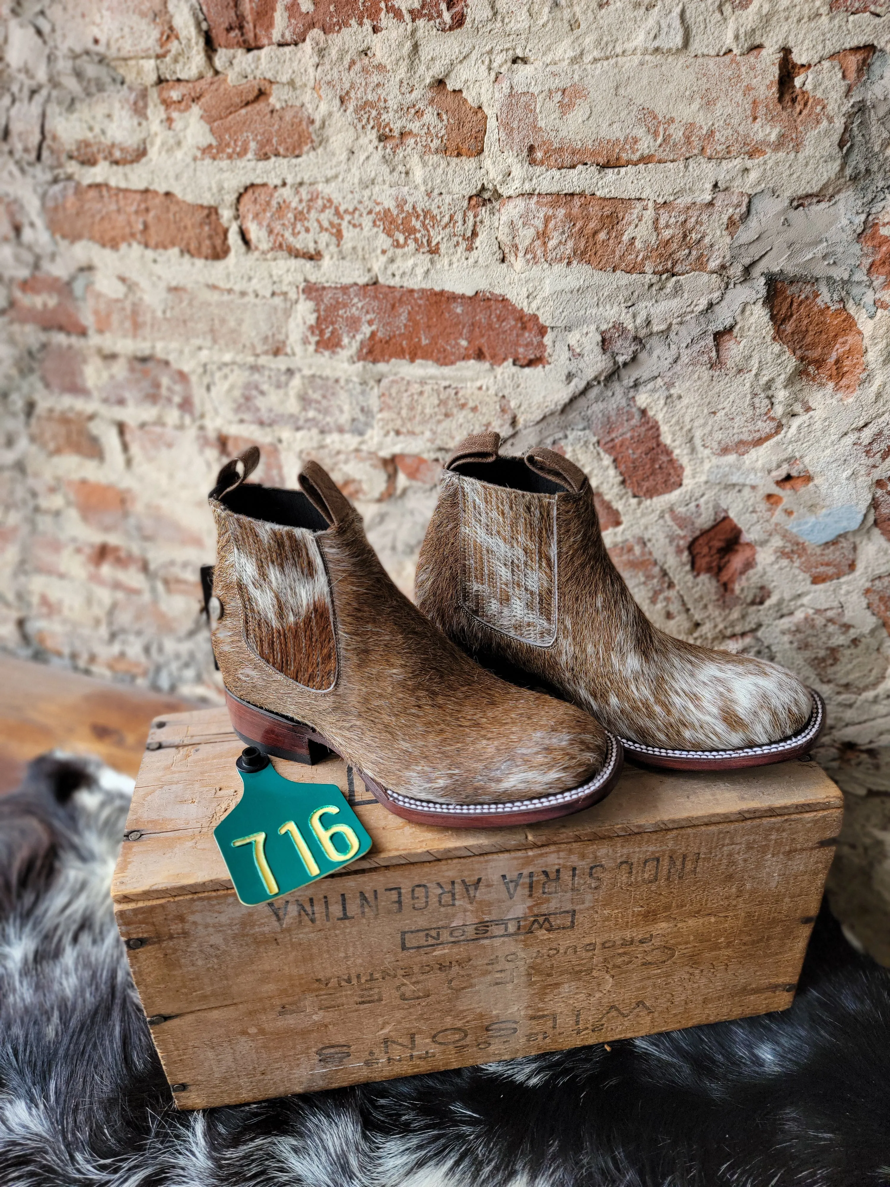 Stiefeld Lowen Hair-On-Hide Ankle Booties  ✙ON SALE NOW: 50% OFF✙