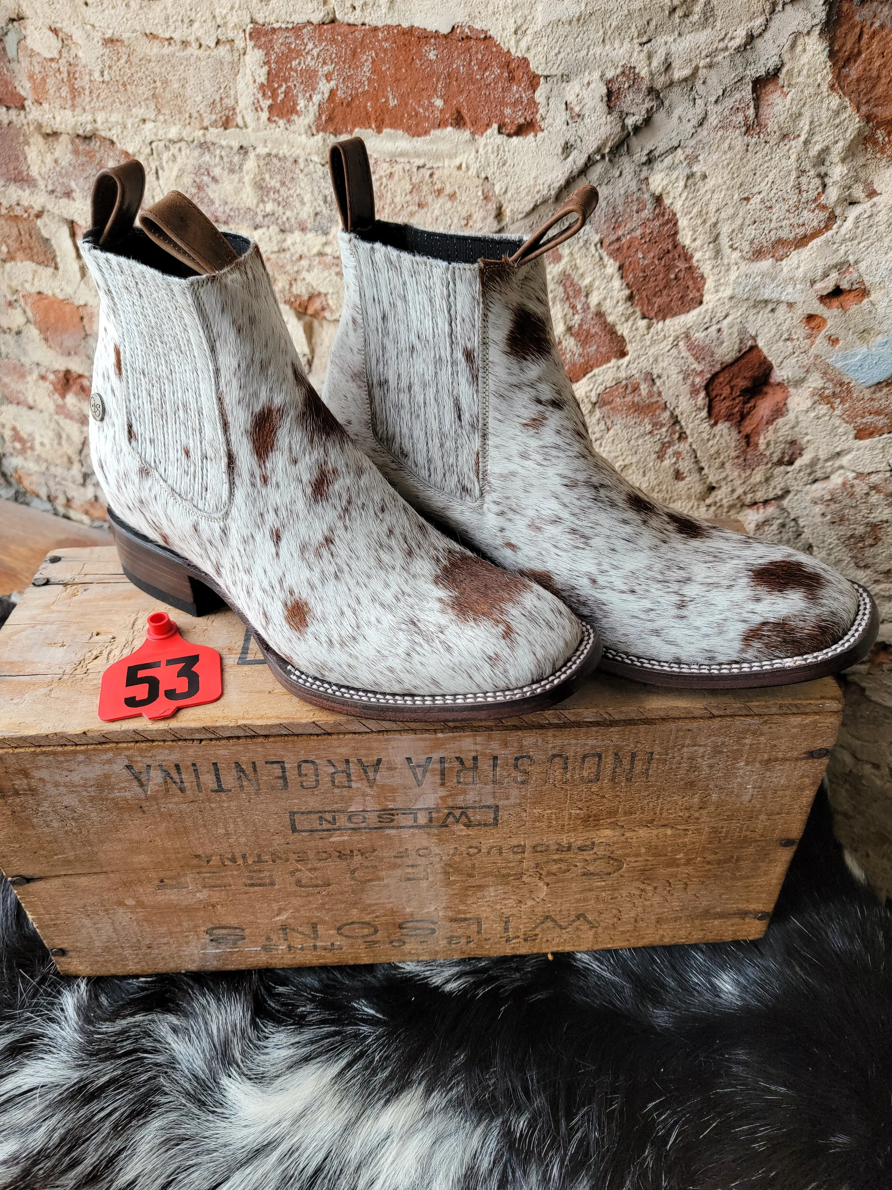 Stiefeld Lowen Hair-On-Hide Ankle Booties  ✙ON SALE NOW: 50% OFF✙