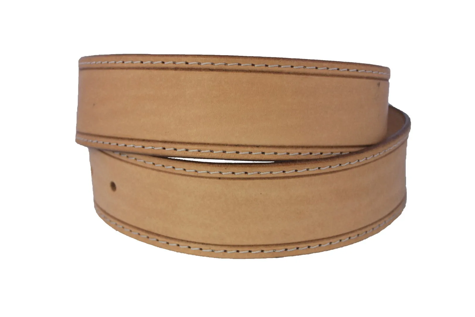Tan #485 Western Cowboy Belt Wide Leather - Removable Buckle