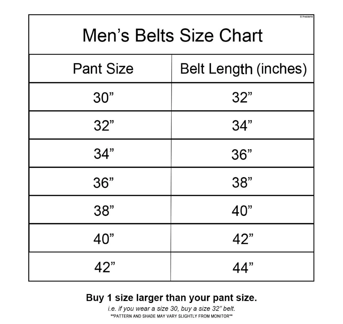 Tan Western Cowboy Belt Tooled Leather - Silver Buckle