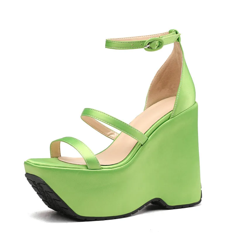 Toleet Elena Platform Wedge Strappy Sandals