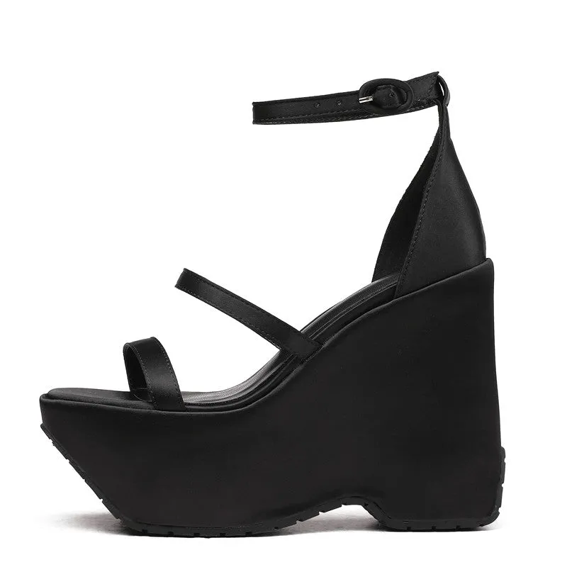 Toleet Elena Platform Wedge Strappy Sandals
