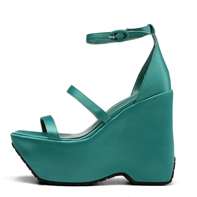 Toleet Elena Platform Wedge Strappy Sandals