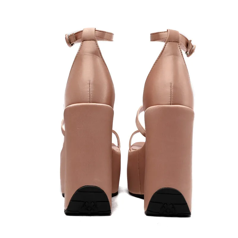 Toleet Elena Platform Wedge Strappy Sandals