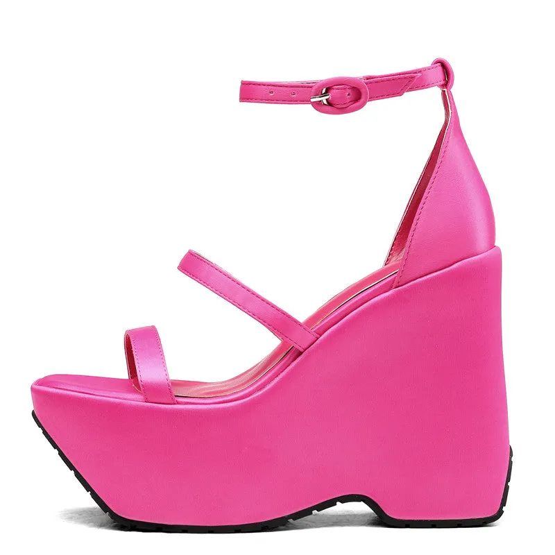 Toleet Elena Platform Wedge Strappy Sandals