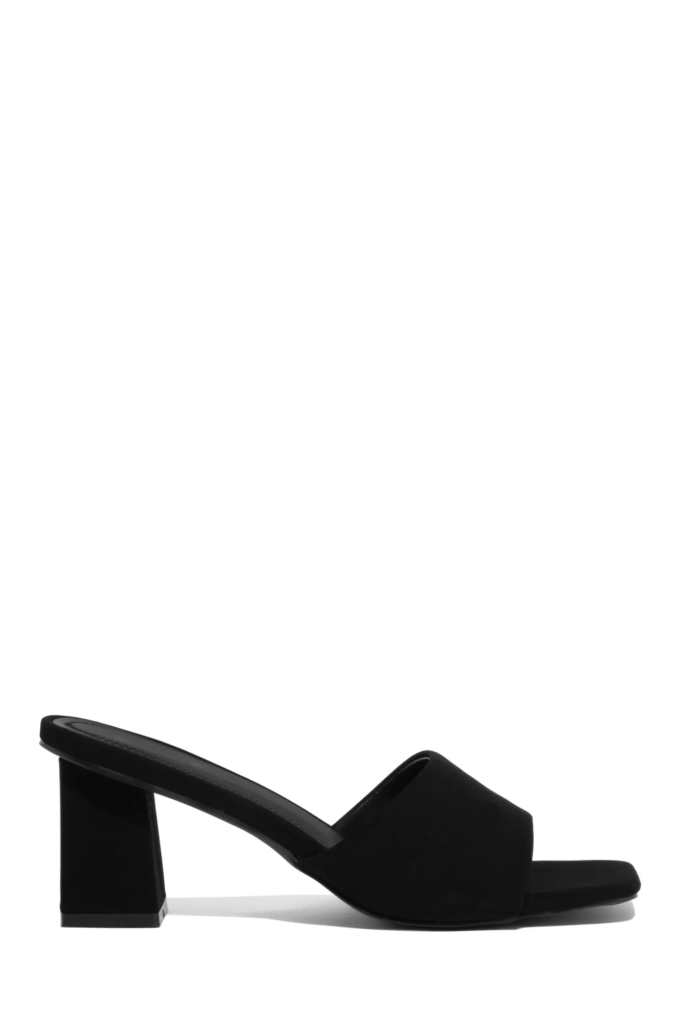 Valentine Block Heel Mules - White