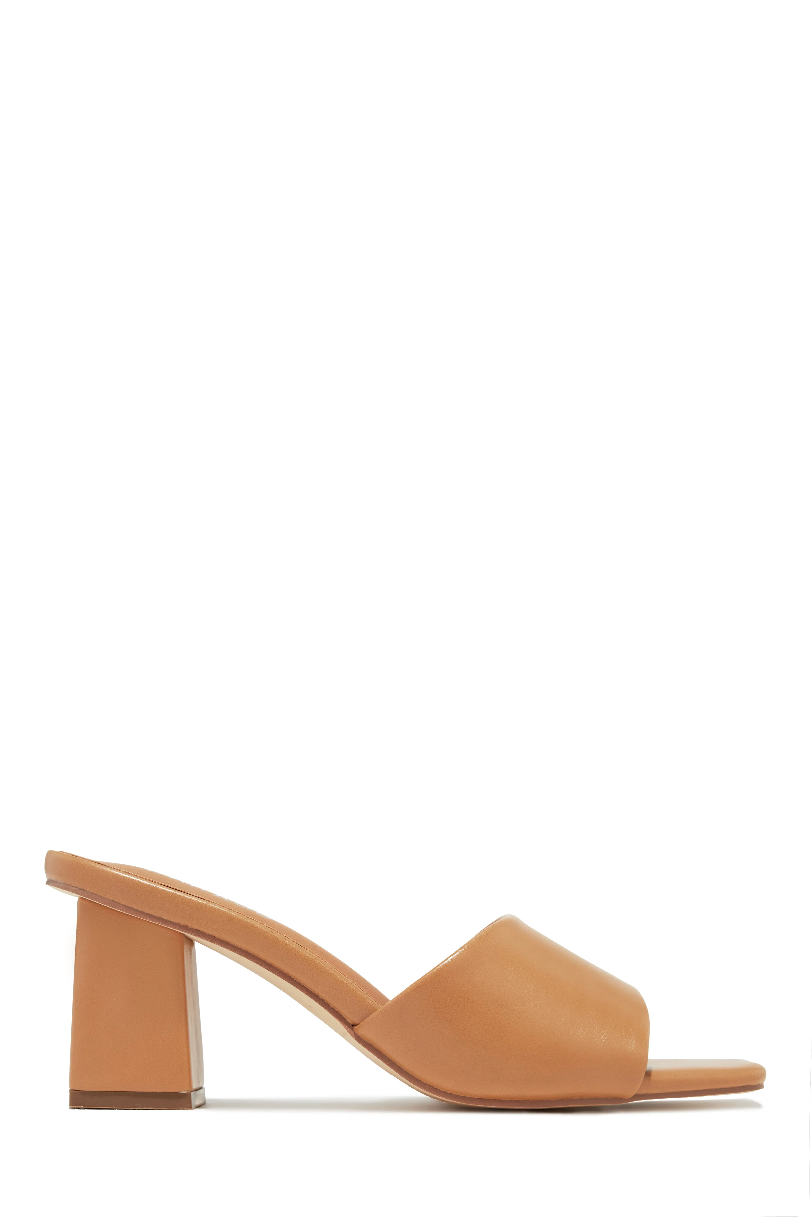 Valentine Block Heel Mules - White